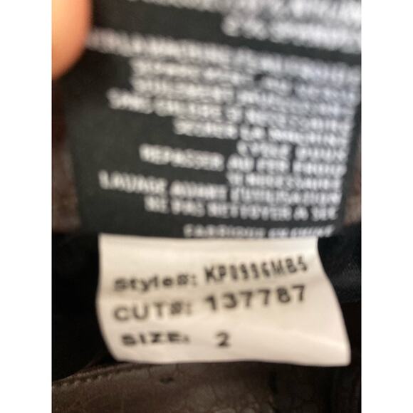 Kut from the Kloth Crocodile Embossed Faux Leather Connie Pants Size 2 - Picture 9 of 11